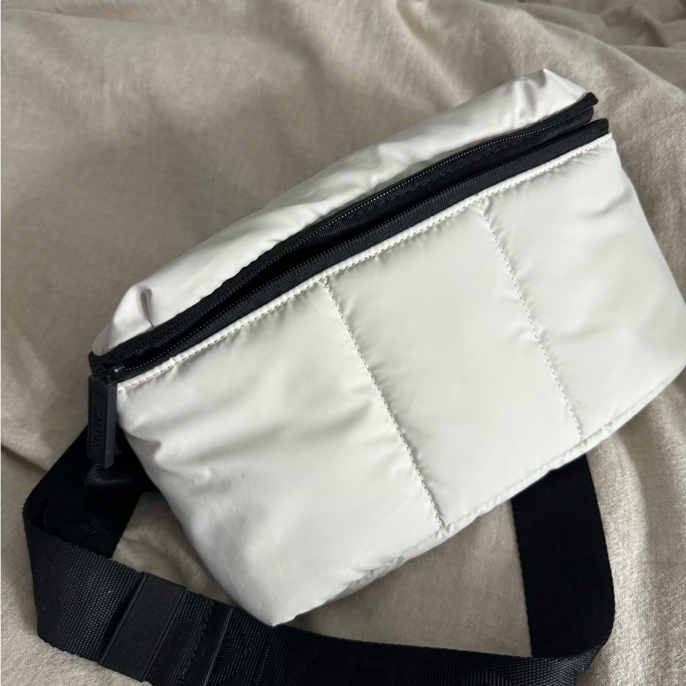 White Quilted Crossbody Bag